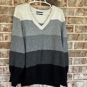 Lane‎ Bryant Classic Striped Soft Sweater